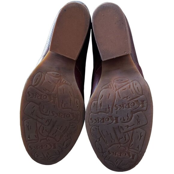 Korks Booties Womens 10 Gemini Leather Ankle Boots Rustic Western Zipper Block H - Picture 9 of 11